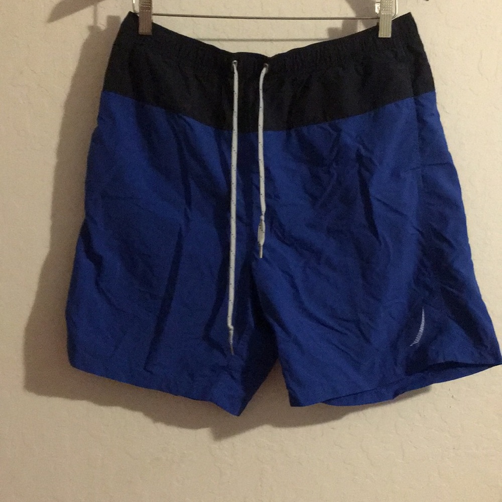 8” Nautica Logo Quick-Dry Swim Trunks